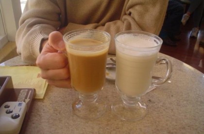 Milk shake de Neston e pêssego