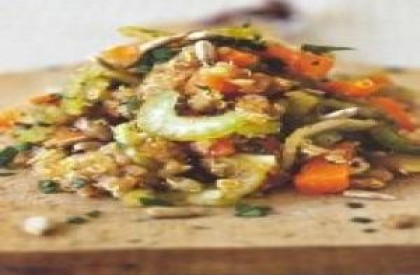 Salada temperada de cenoura e Quinua Real